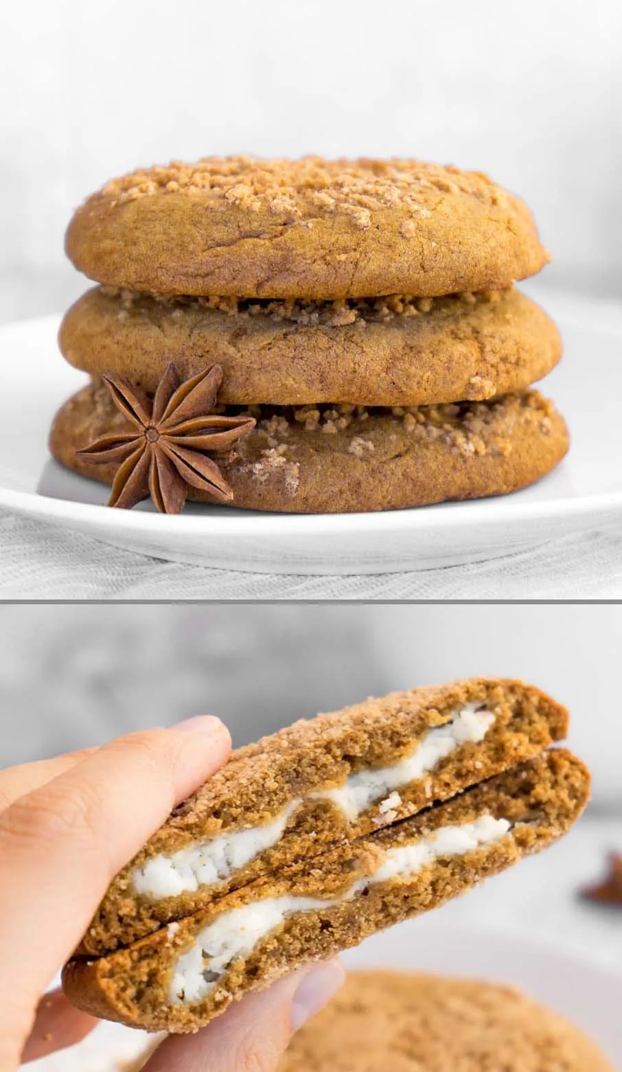 Мягкое тыквенное печенье с начинкой