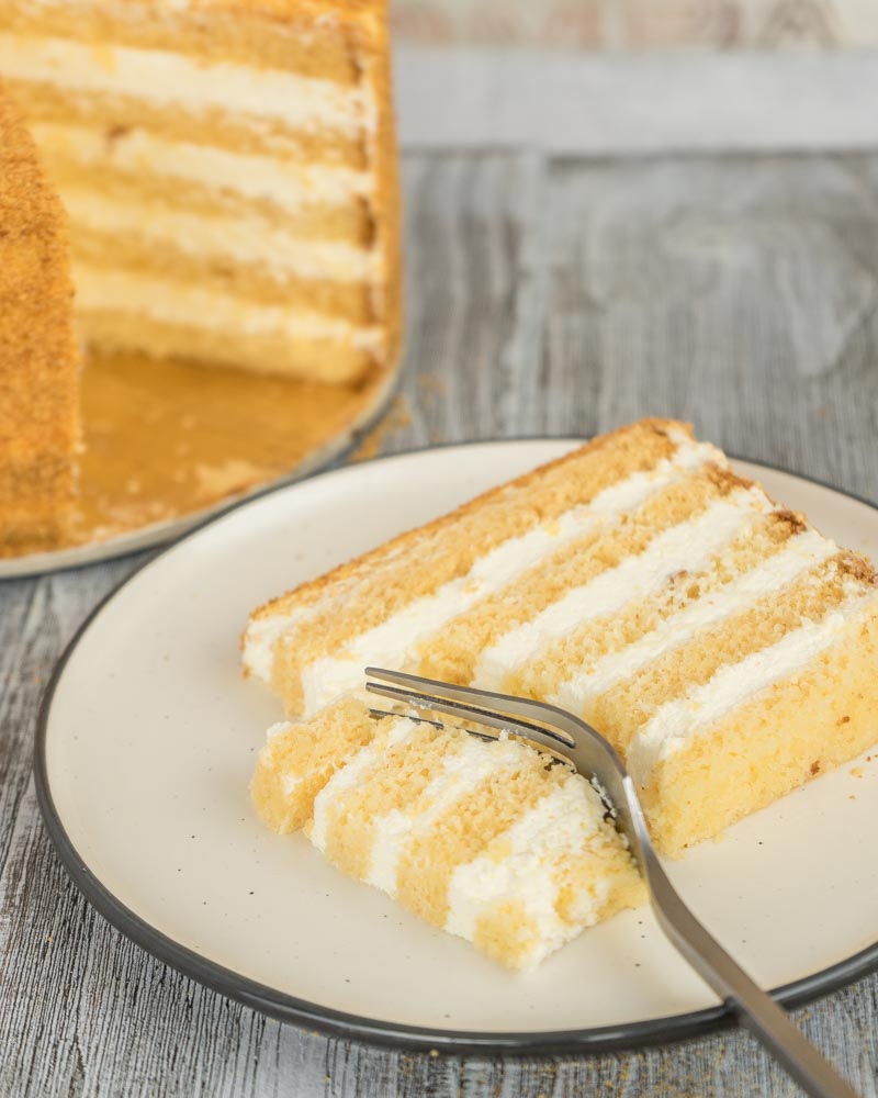 Медовый бисквит для торта рецепт с фото